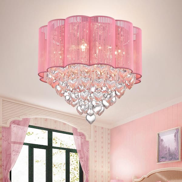 Pink store ceiling light