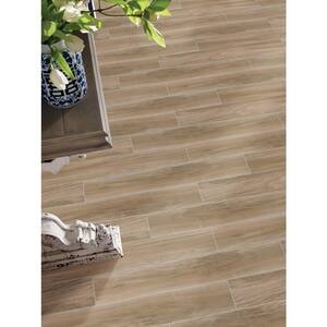 Scala Light Brown 6 in. x 36 in. Matte Porcelain Floor and Wall Tile (1.5 sq. ft./Each)