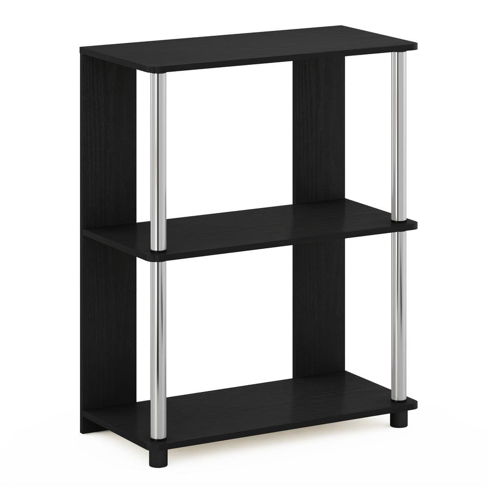 Furinno JAYA Simple Design Bookcase  Americano/Chrome