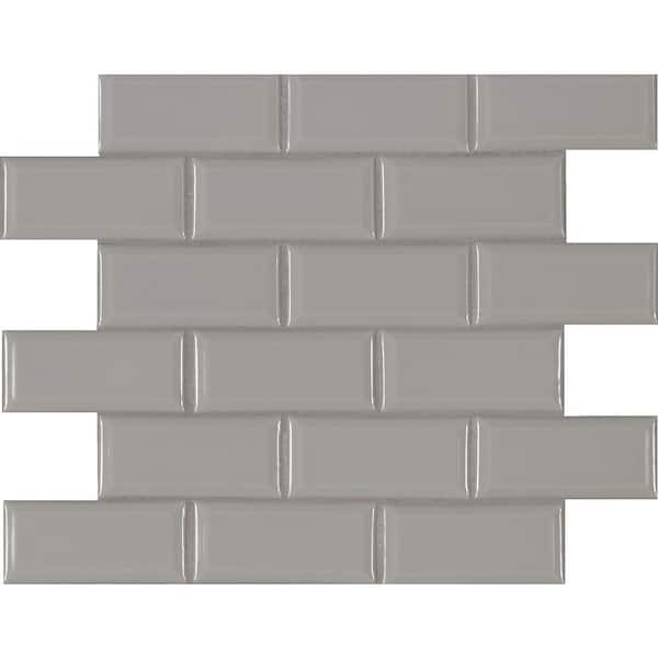 MSI Bright White Bevel 11.47 in. x 11.63 in. x 6 mm Glossy Porcelain Mesh-Mounted Mosaic Tile (13.35 sq. ft. / case) MSI Bright White Bevel 11.47 in. x 11.63 in. x 6 mm Glossy Porcelain Mesh-Mounted Mosaic Tile (13.35 sq. ft. / case)