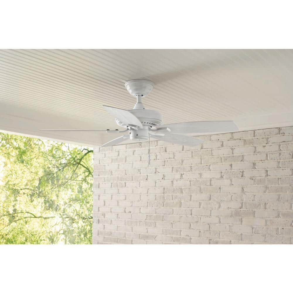 Hampton Bay Gazebo II 42 in. Indoor/Outdoor White Ceiling Fan