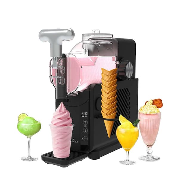 2-in-1 Ice Cream and Frozen Slush Drink Maker (Black)