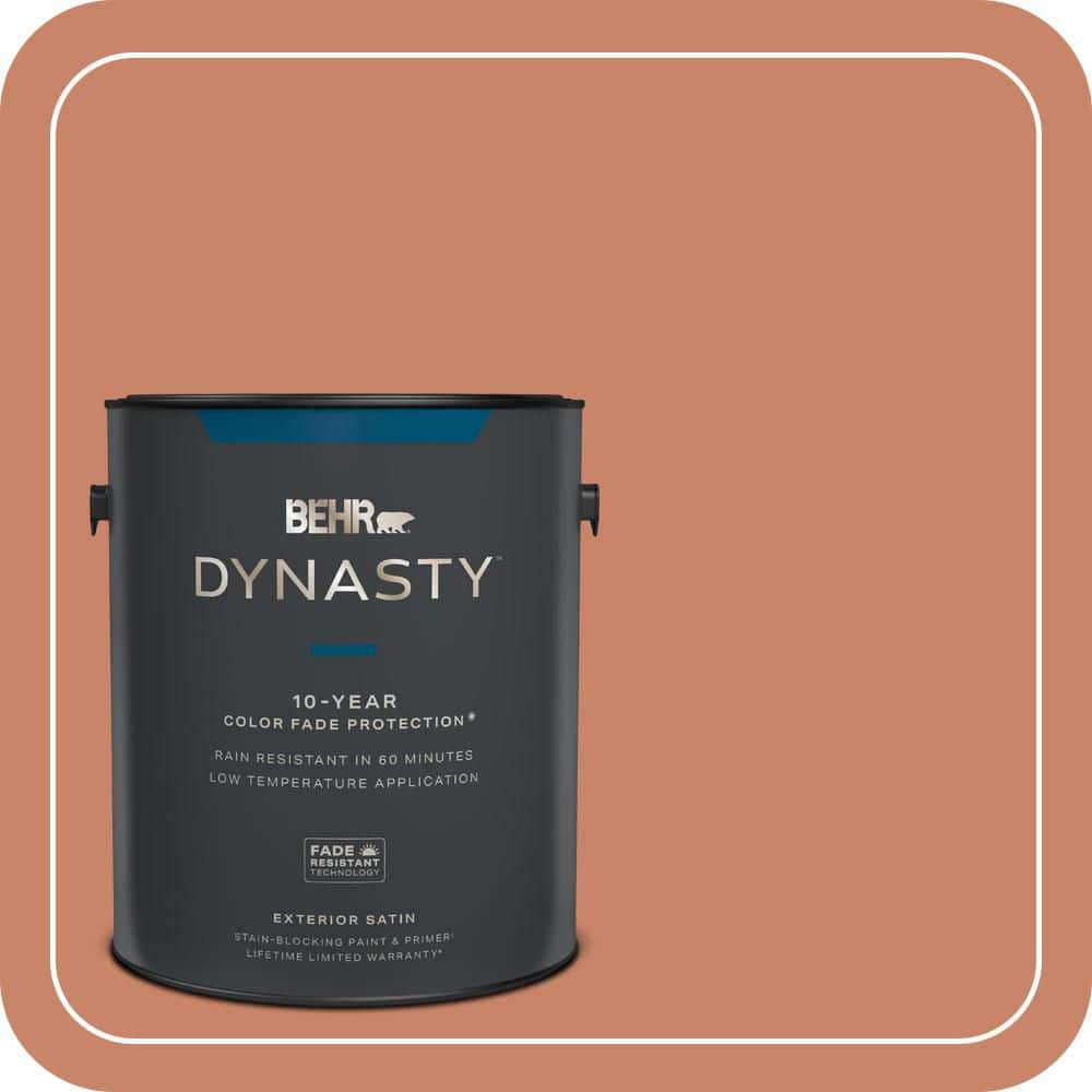 1 gal. #MQ4-39 Cabana Melon Satin Enamel Exterior Stain-Blocking Paint & Primer price history on PriceWatchPro