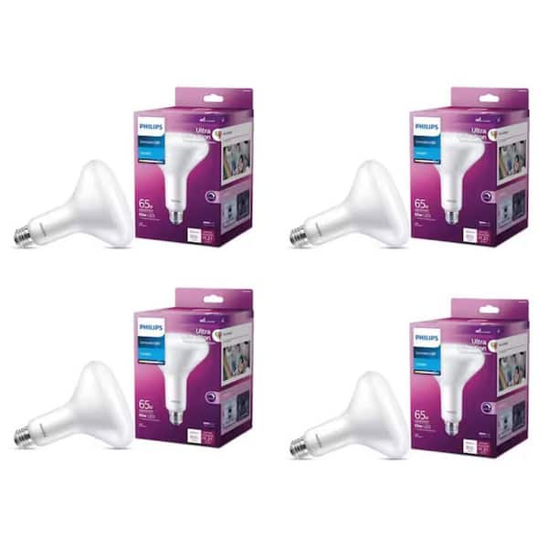 65-Watt Equivalent BR40 Dimmable E26 LED Bulb 2700K Soft White with Warm Glow (1-Pack)