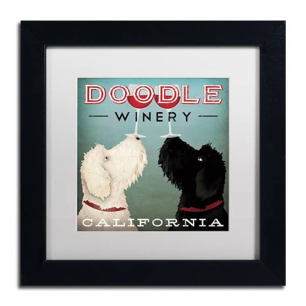Trademark Fine Art Doodle Wine by Ryan Fowler Animal Art Print 13 in. x 13 in.