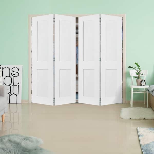Krosswood Doors 72 in. x 80 in. Shaker 2-Panel Solid Core Primed