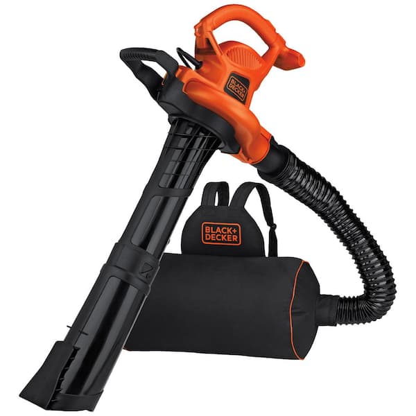 BLACK & DECKER 12-Amp 385-CFM 240-MPH Corded Electric Leaf Blower (Vacuum  Kit Included) at
