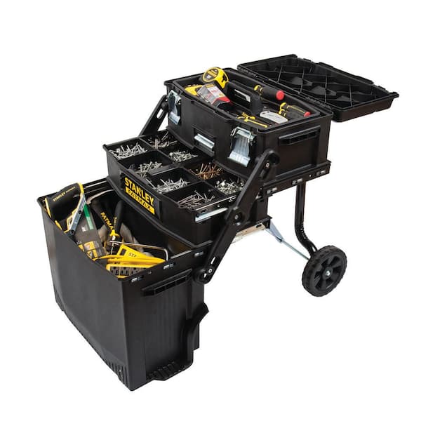 22 in. 4-in-1 Cantilever Mobile Tool Box with Bonus 25 ft. FATMAX Tape Measure 22 in. 4-in-1 Cantilever Mobile Tool Box with Bonus 25 ft. FATMAX Tape Measure