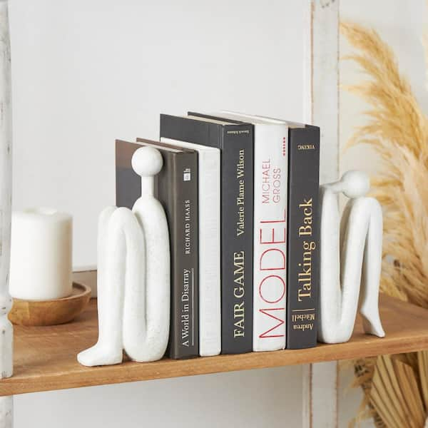 Novogratz White Polystone People Bookends (Set of 2) 044101 - The Home ...