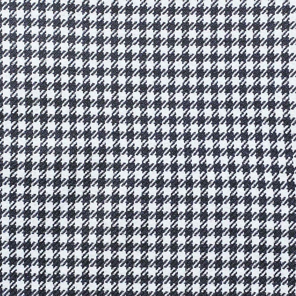 Yellow and Black Houndstooth Jacquard 18" Square Pillow Covers Set