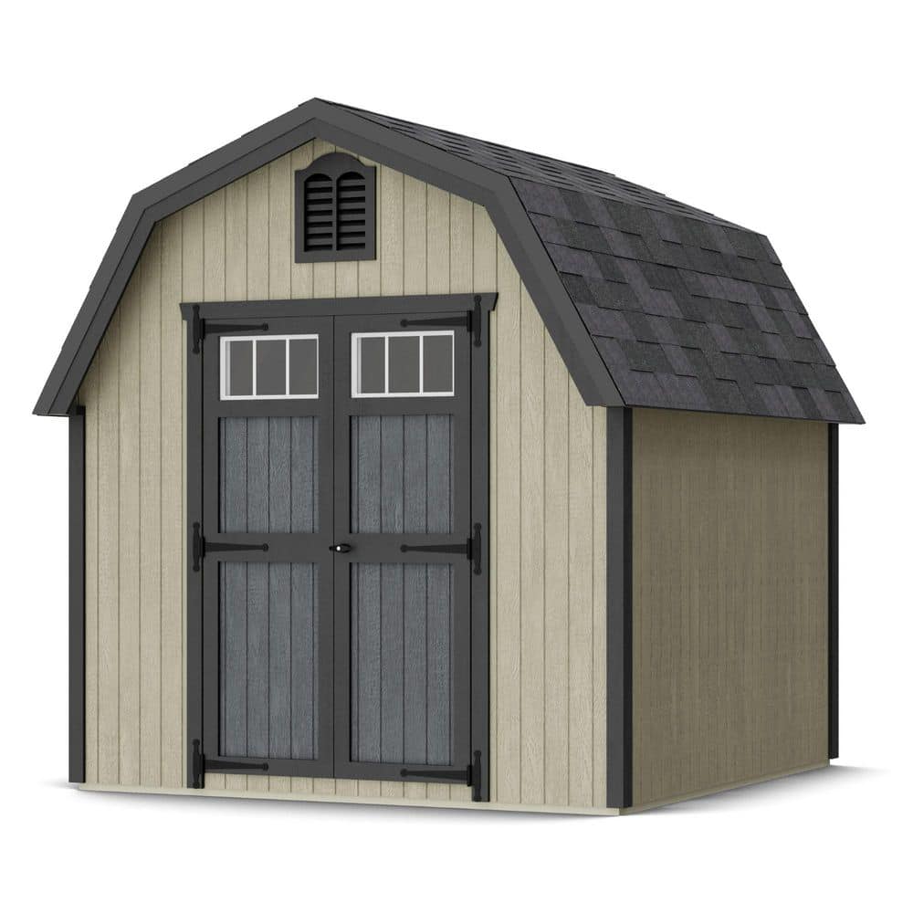 Colonial Greenfield 8 ft. x 8 ft. Outdoor Wood Storage Shed Do-It-Yourself Precut Kit with Floor (64 sq. ft.) price history on PriceWatchPro