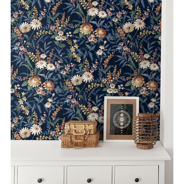 Blue Vintage Flowers Wallpaper buy at the best price with delivery   uniqstiq