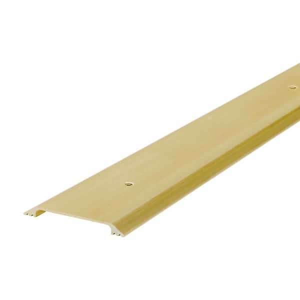 M-D Building Products 2-1/2 in. x 1/4 in. x 36 in. Gold Aluminum Flat Profile Threshold for Interior Doorways