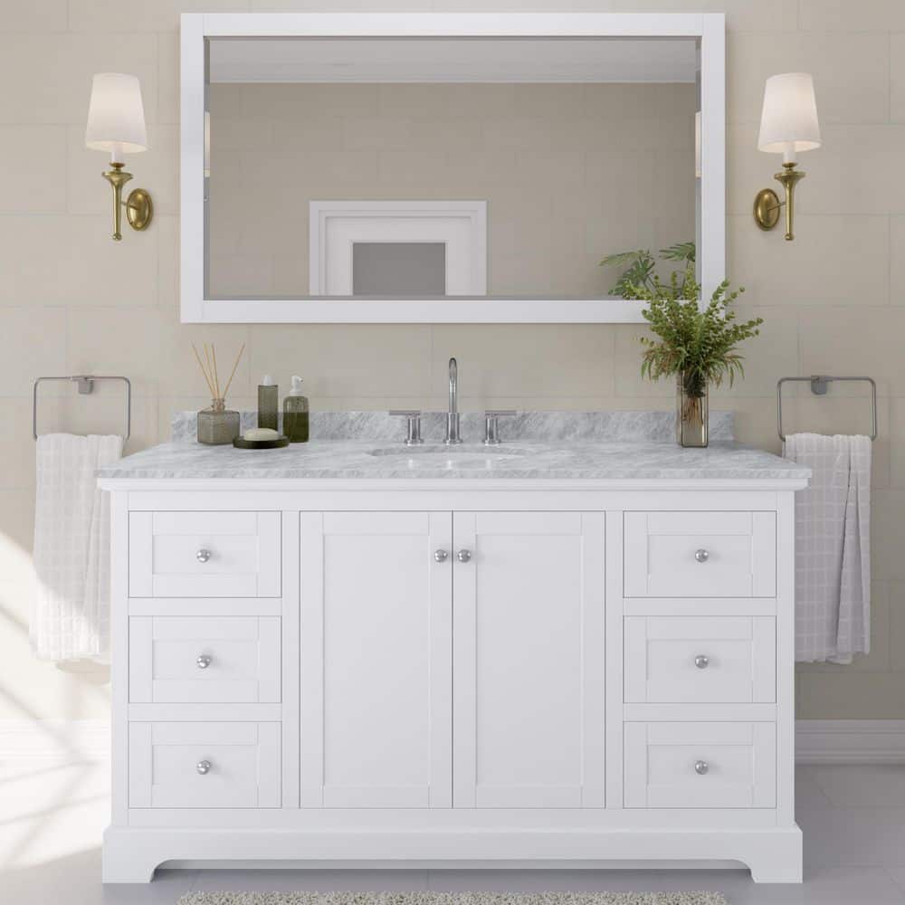 Wyndham Collection Avery 60 in. W x 22 in. D Bathroom Vanity in