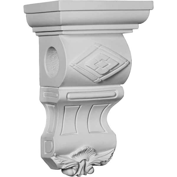 Ekena Millwork 7-3/8 in. x 12-1/8 in. x 5-1/8 in. Polyurethane Franklin Corbel