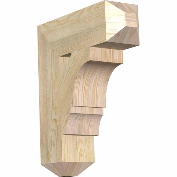 Ekena Millwork 6 in. x 24 in. x 20 in. Douglas Fir Balboa Craftsman Rough Sawn Bracket