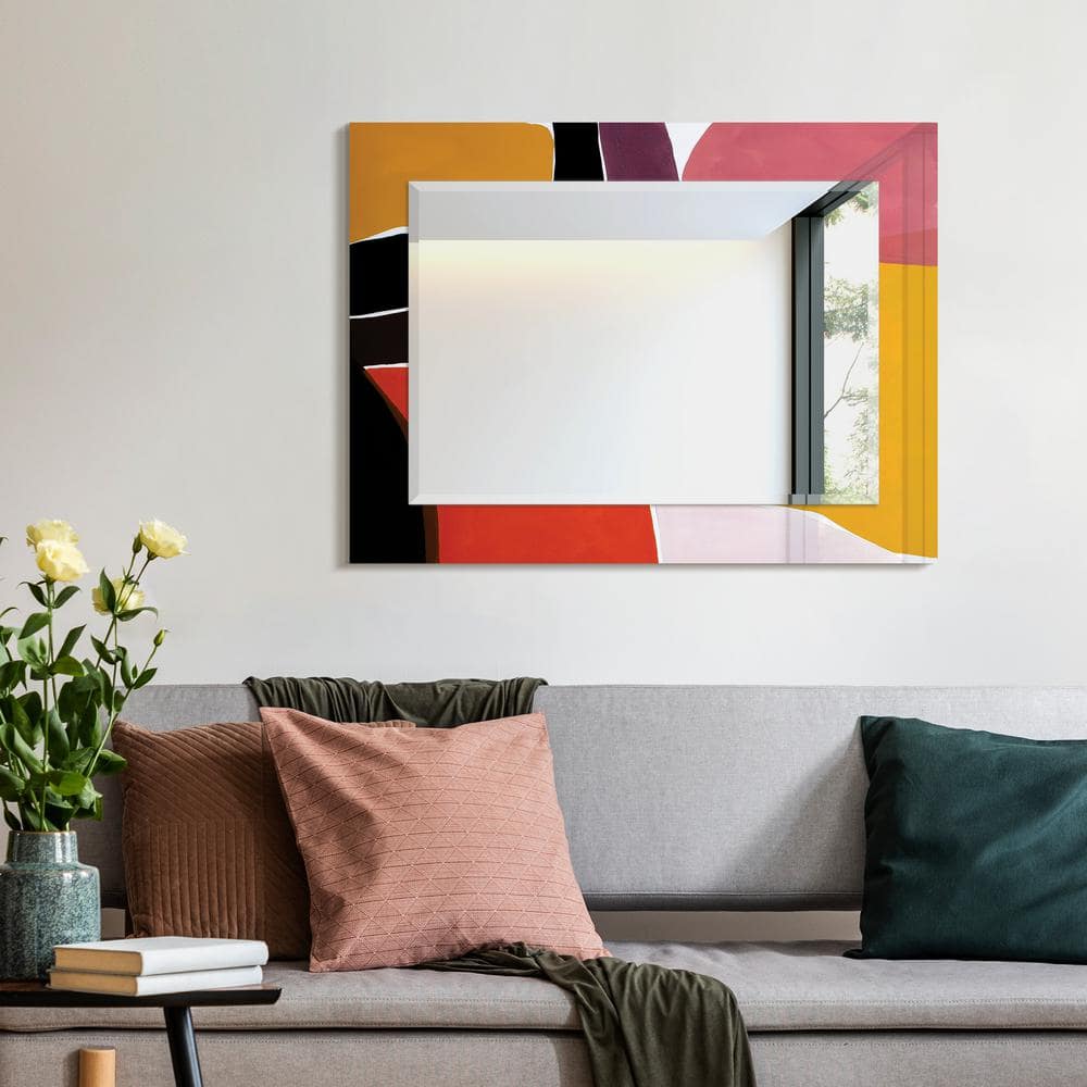 SoHo Gallery Inspired 30x40 Abstract Frameless Wall Mirror