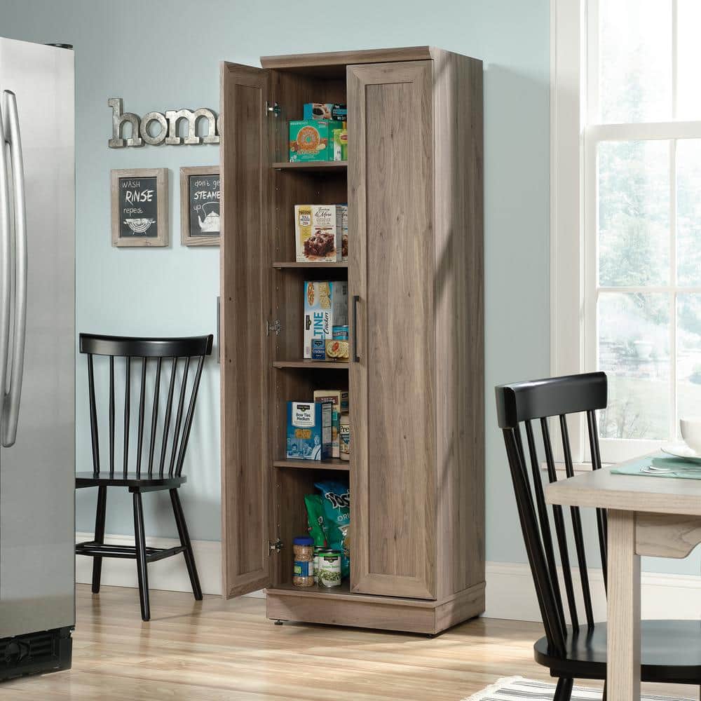 Salt Oak Freestanding Cupboard with Adjustable Shelving