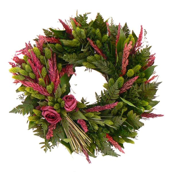 The Christmas Tree Company Love Eternal 16 in. Dried Floral Wreath-DISCONTINUED
