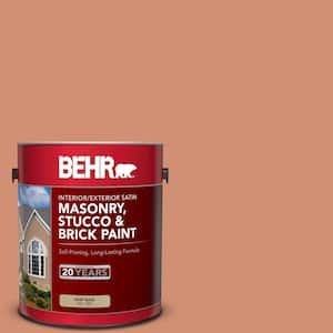 1 gal. #M200-5 Terra Cotta Clay Satin Interior/Exterior Masonry, Stucco and Brick Paint