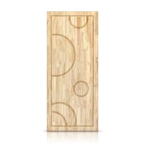 42 in. x 96 in. Hollow Core Natural Solid Wood Unfinished Interior Door Slab