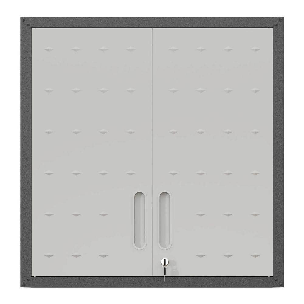 2-Door + 1 Shelf 30.31"H Metal Heavy-Duty Garage Side Tool Storage Cabinets & Lockers, Wall-Mounted Tool Storage Cabinet