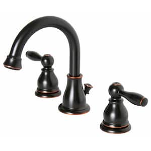Muir 8 in. Widespread 2-Handle High-Arc Bathroom Faucet in Oil Rubbed Bronze