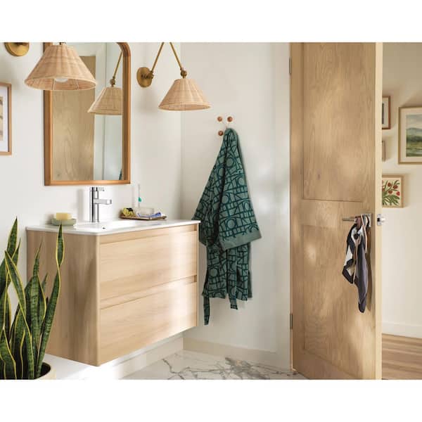 MOEN Beric Single Hole Single Handle Bathroom Faucet in Chrome