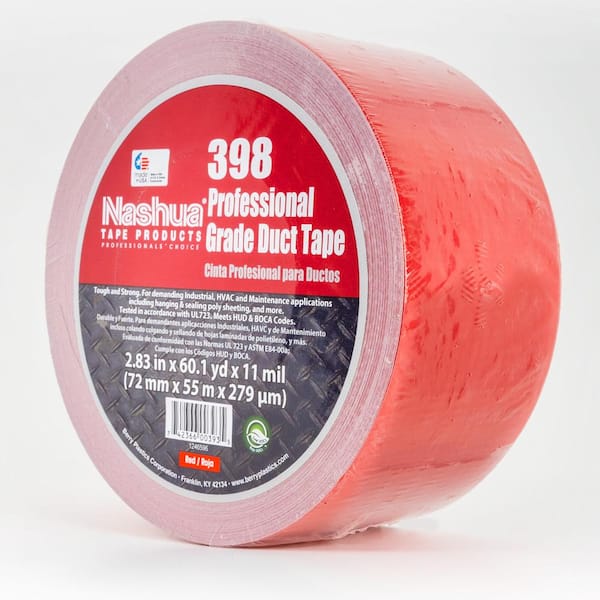 Nashua Tape 2.83 in. x 60.1 yds. 398 All-Weather HVAC Duct Tape in Red