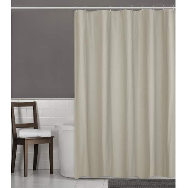 Zenna Home 70 In W X 72 L, Canvas Shower Curtain Liner