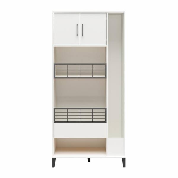 System Build Amplus White 2-Door Storage Cabinet