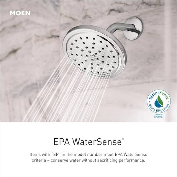 Moen CIA T2262EP Shower Trim Kit – Posi-Temp Rain Shower, 1-Handle, Chrome, Eco-Performance (Valve Required)