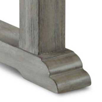 Whitford Gray Rectangular Wood and Metal End Table
