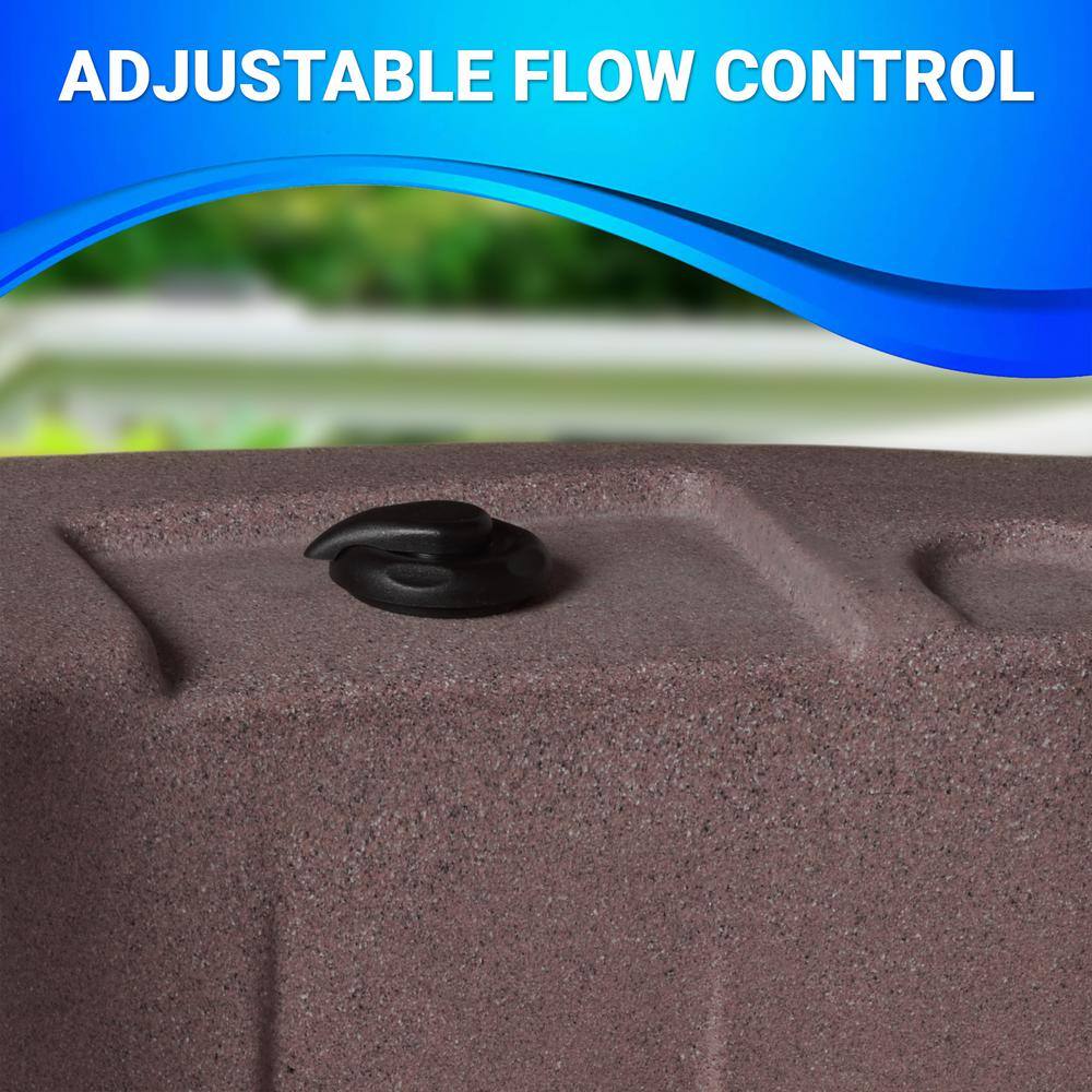 Outback 6-Person Round Brown Polyethylene Hot Tub with 20 Jets
