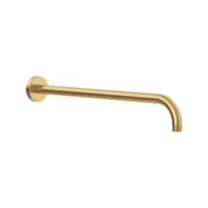 Wall Mount Right Angle 18 in. Shower Arm and Escutcheon in Brushed Cool Sunrise