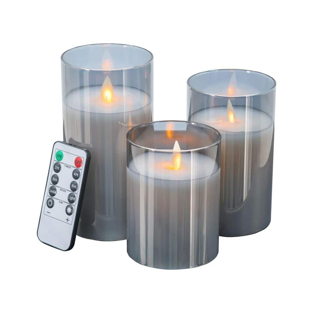 Gray Plastic Unscented 1-Wick Candle 3-Pack price history on PriceWatchPro