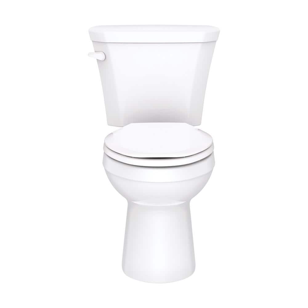 White Vitreous China Elongated High Efficiency Toilet