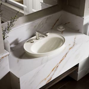 KOHLER Serif 22-1/4 in. Drop-In Vitreous China Bathroom Sink