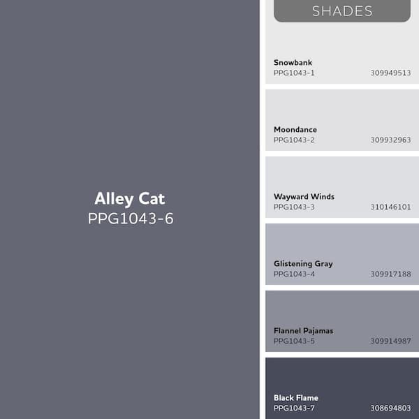 Glidden Premium 1 gal. Alley Cat PPG1043-6 Semi-Gloss Interior