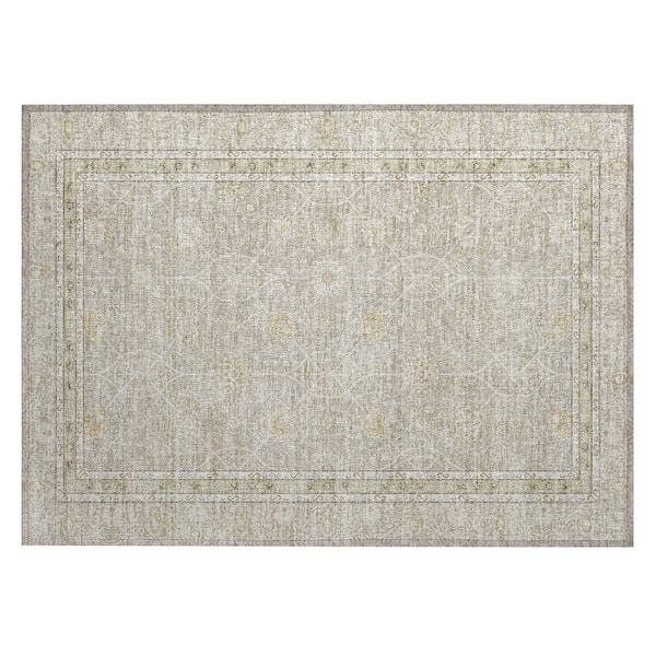 Chantille Machine Washable Indoor/Outdoor Abstract ACN3047 Beige 3 ft. x 4 ft. Area Rug