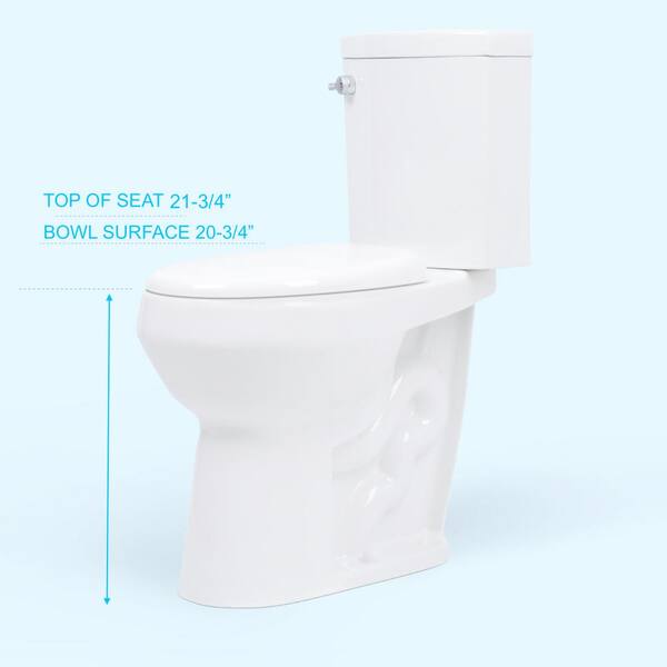 20 toilet bowl height discount