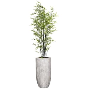 Vintage Home Artificial 92 in. High Artificial Faux Bamboo Tree With Fiberstone Planter For Home Decor