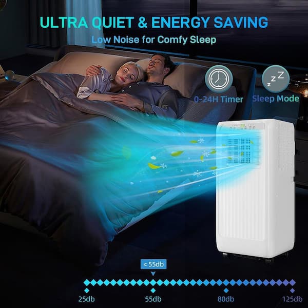 Unbranded 10000 BTU ABS FD-10000BTU Portable Air Conditioner with Cooling  Energy Efficient, CEER 6.9, Low Input Current HNN-PHO_10GRDO58