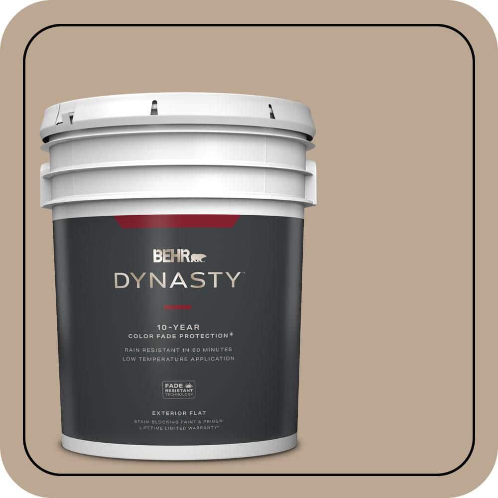 5 gal. #700D-4 Brown Teepee Flat Exterior Stain-Blocking Paint & Primer price history on PriceWatchPro