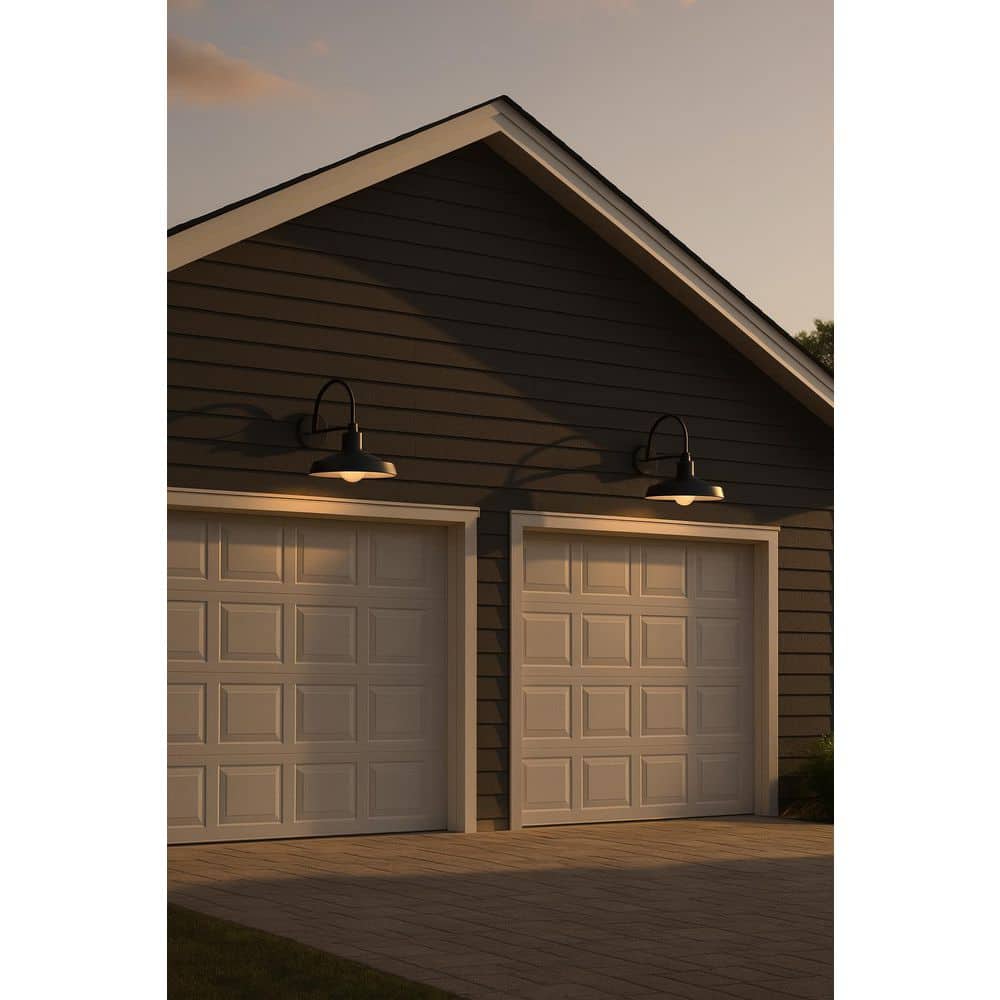 HINKLEY Forge 1-Light Black Hardwired Outdoor Wall Lantern Sconce