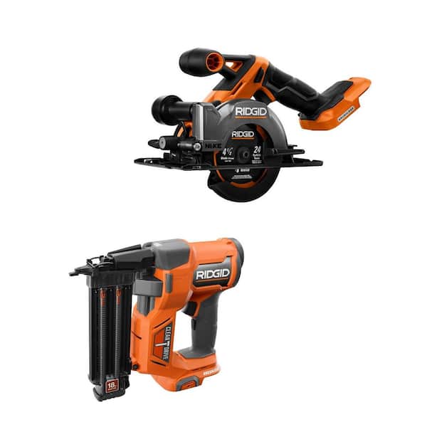 18V Brushless 18-Gauge 2-1/8 in. Brad Nailer (Tool Only) with 18V NUKE Brushless 4-1/2 in. Circular Saw (Tool Only)