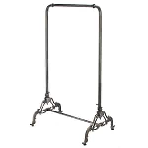 Black Metal Clothes Rack 22.5 in. W x 55.5 in. H