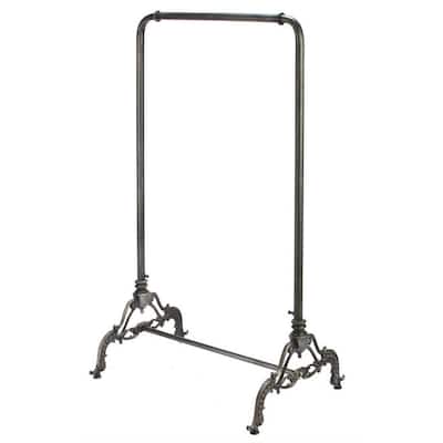 Black Metal Clothes Rack 22.5 in. W x 55.5 in. H