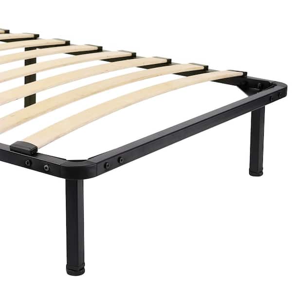 Furinno Cannet Twin Metal Platform Bed, Metal Bed Frame With Wooden Slats