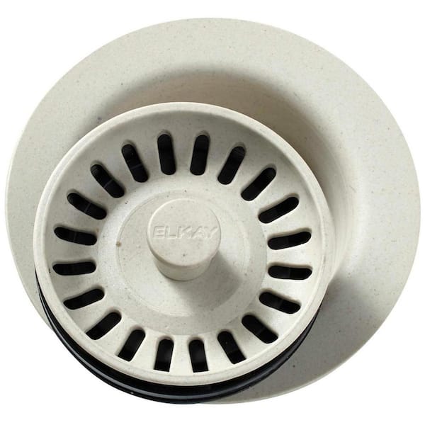 Elkay Polymer Disposer Fitting for 3-1/2 in. Sink Drain Opening in Bisque